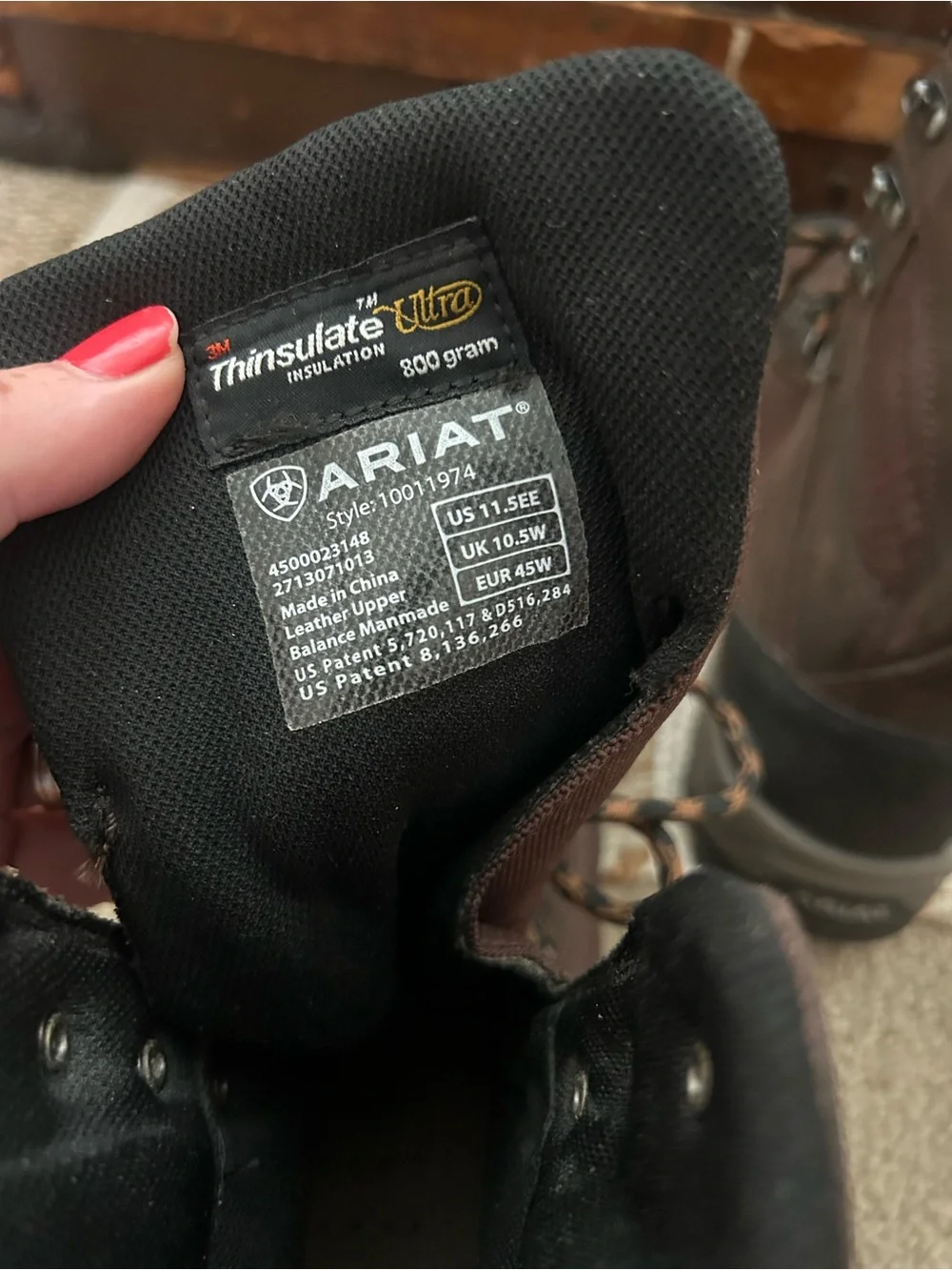 Ariat Brown and Black Men’s Waterproof Hiking Boots